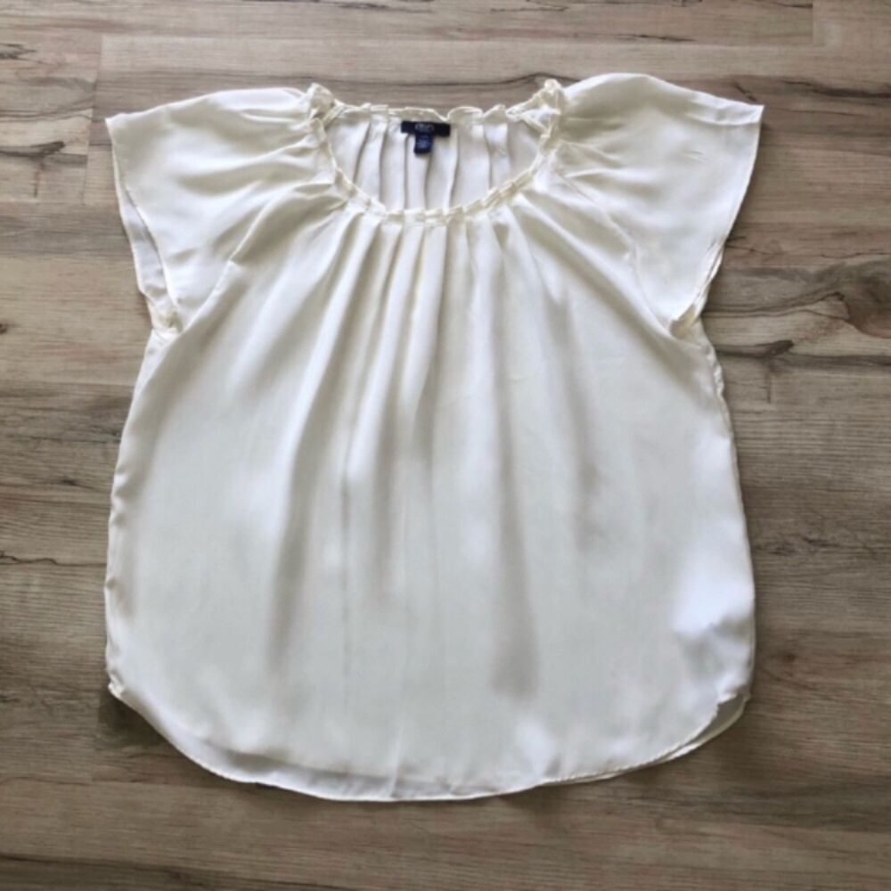 Chaps Elegant Cream Women's Top